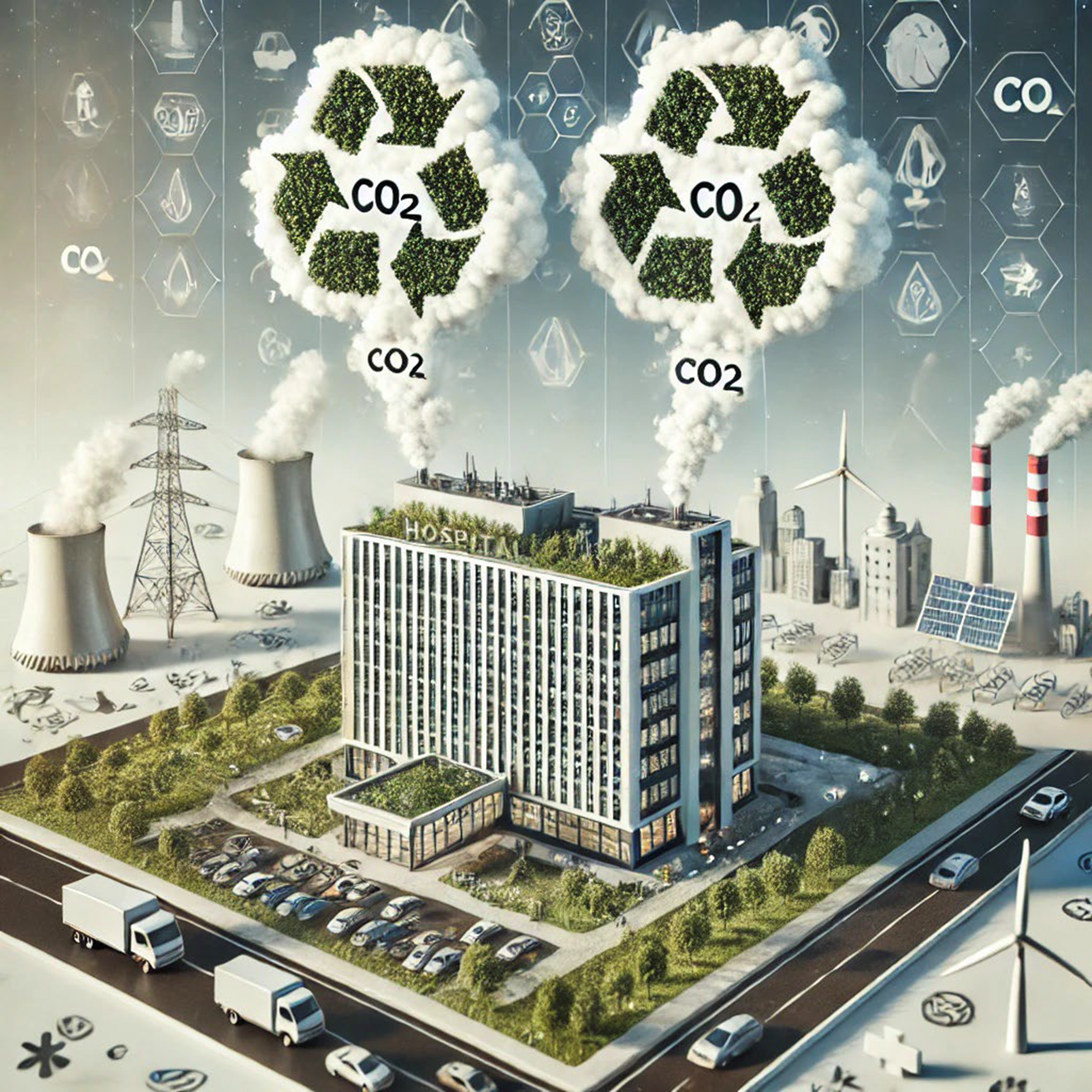 The healthcare sector is responsible for approimately 4.4 % of global CO2 emissions. If it were an independent country, it would rank as the fith-largest emitter of greenhouse gases. Credit: Nickl & Partner