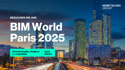 Nemetschek Group auf der BIM World 2025: Fokus auf Künstliche Intelligenz und Nachhaltigkeit