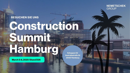 Nemetschek Group präsentiert mit sechs Marken auf dem Construction Summit 2025 in Hamburg