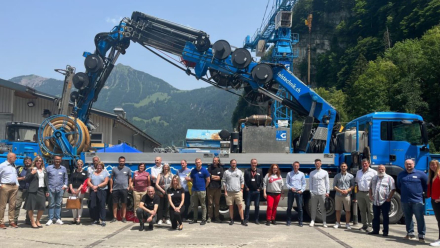 Kundenevent in atmosphärischer Umgebung unter Tage