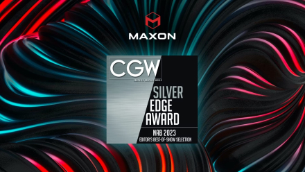 Maxon Cinema 4D 2023 gewinnt CGW Silver Edge Award 
